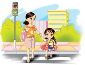 暑假 教孩子安全过马路